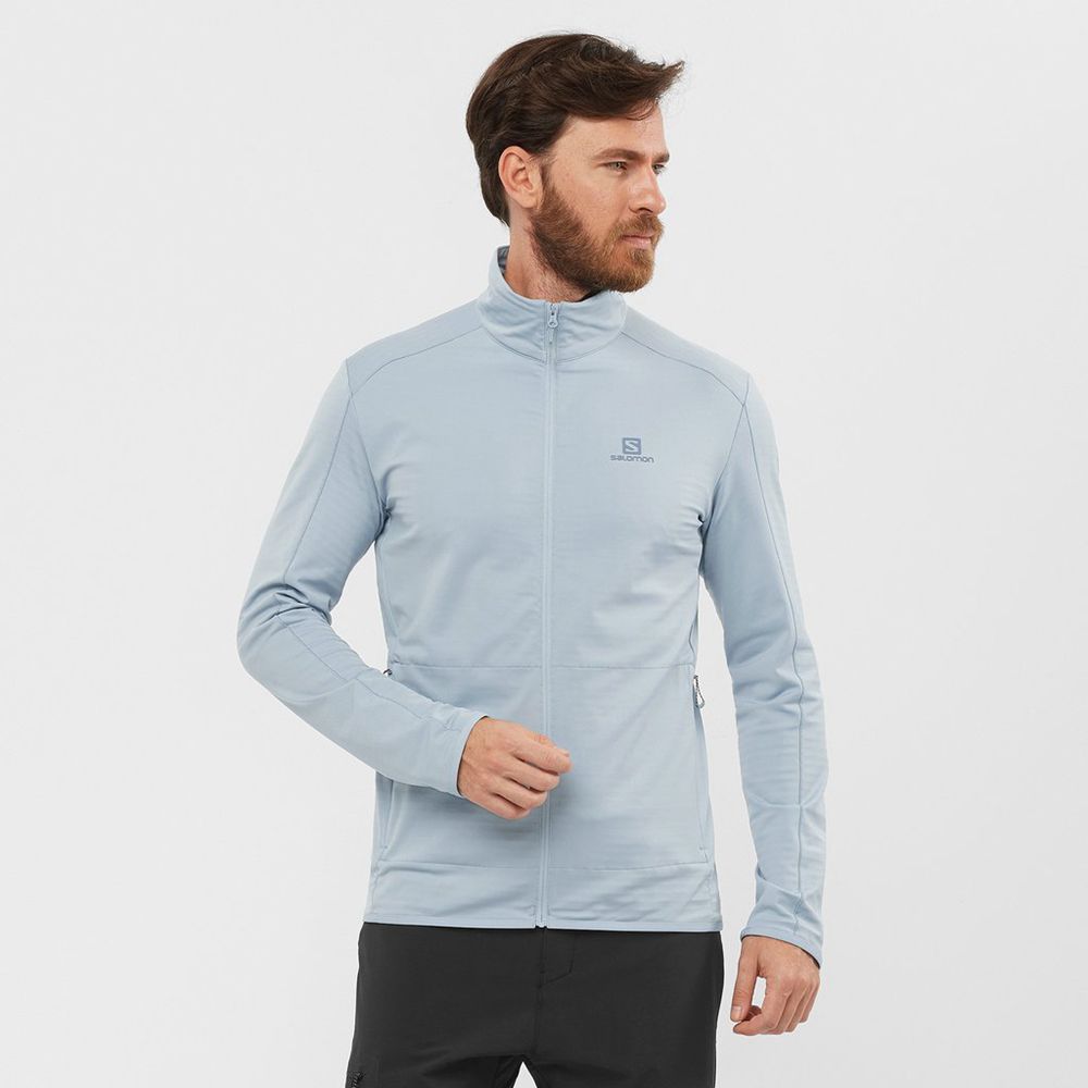 Salomon Mellemlag Herre Blå - OUTRACK FULL ZIP MID (SBGWL-9814)